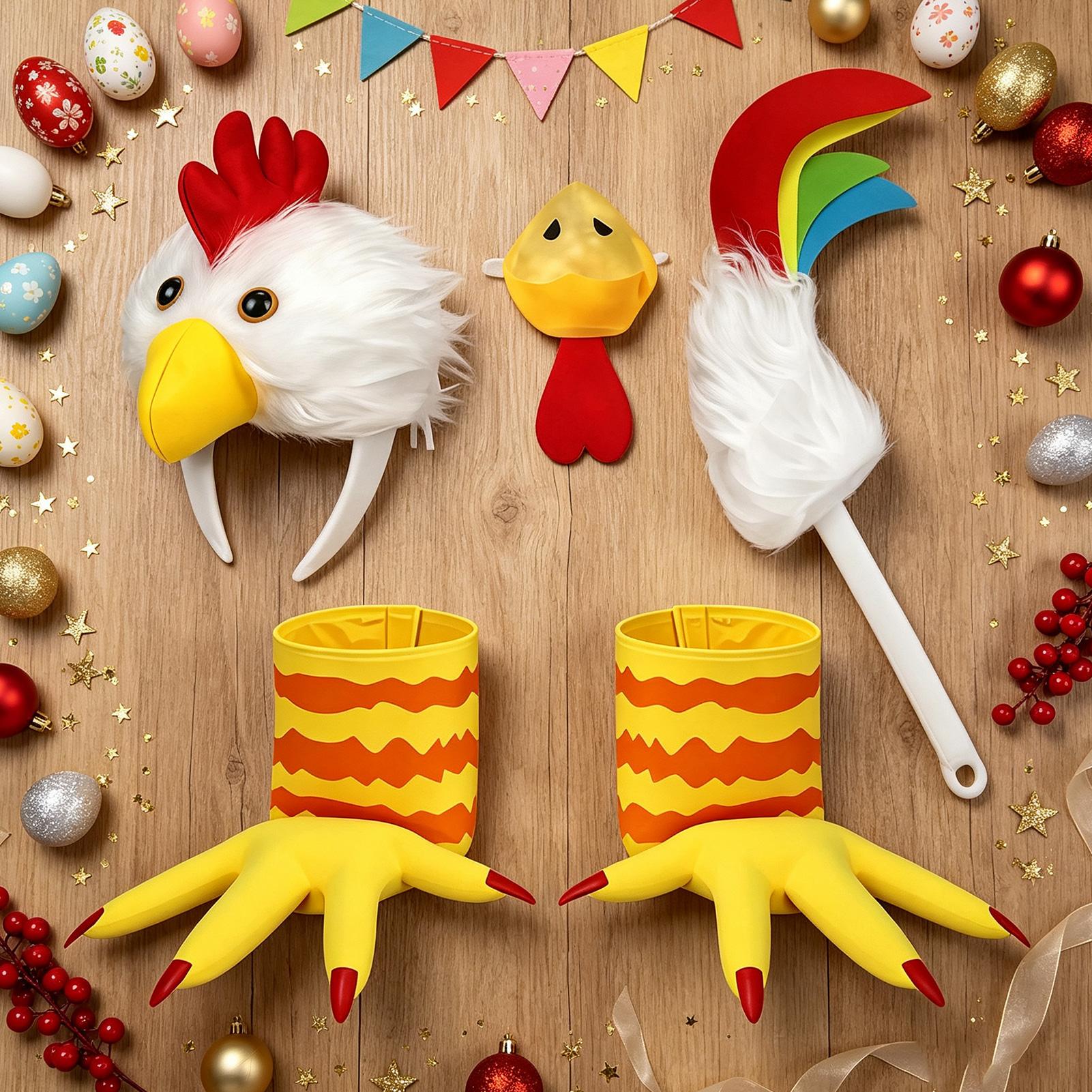 Rooster Chicken Costume Access - Shoe Brush recension och pris