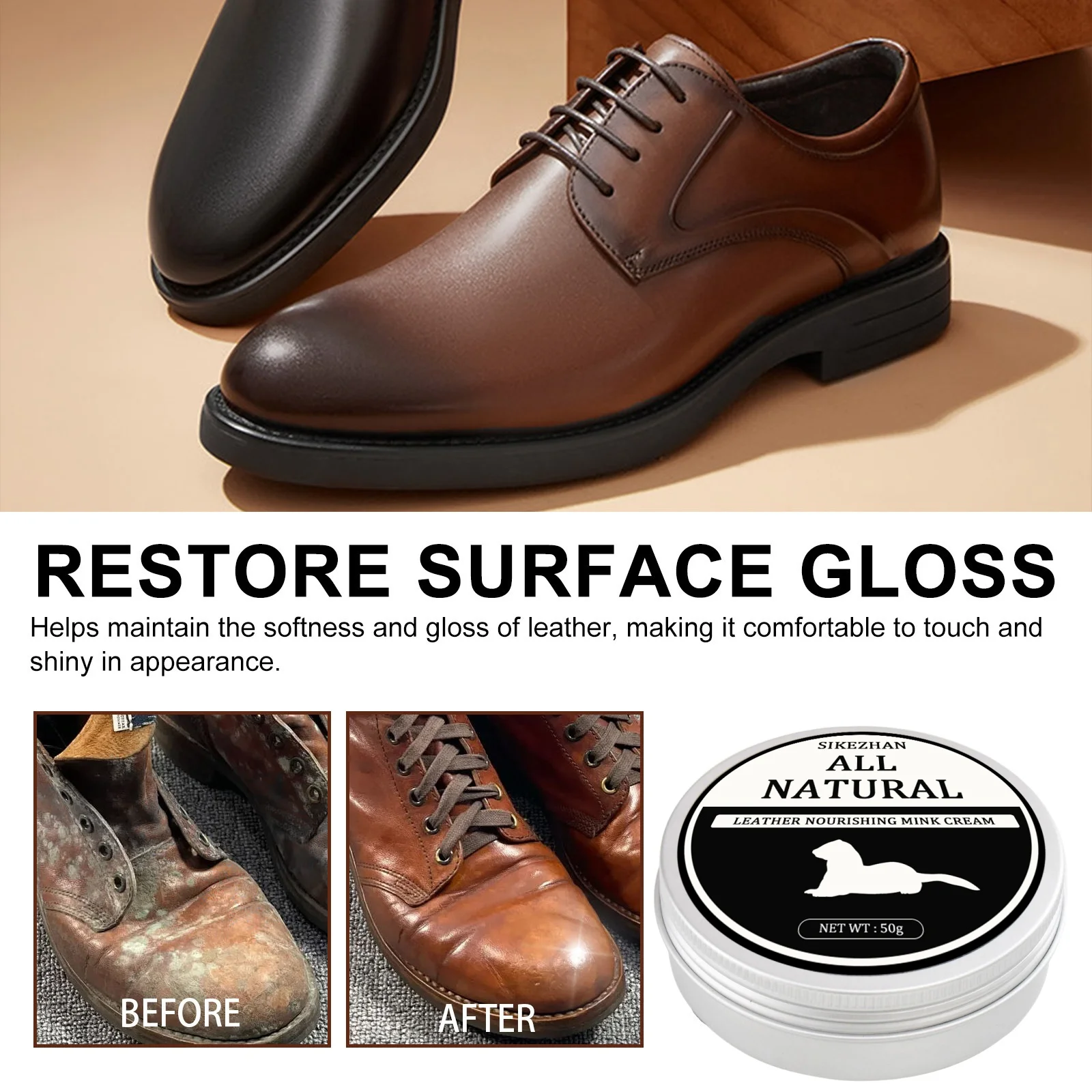 SIKEZHAN Leather Sofa Cleaner  - Leather Shoe Polish recension och pris